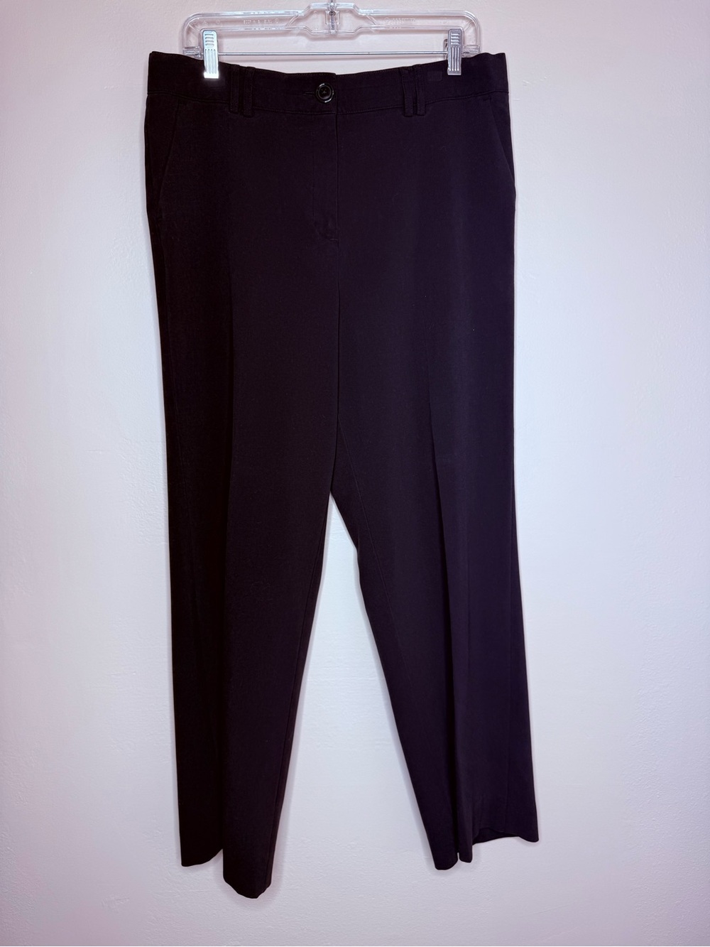 Counterparts Dress Pants Trousers Black Elastic Waistband Size 12